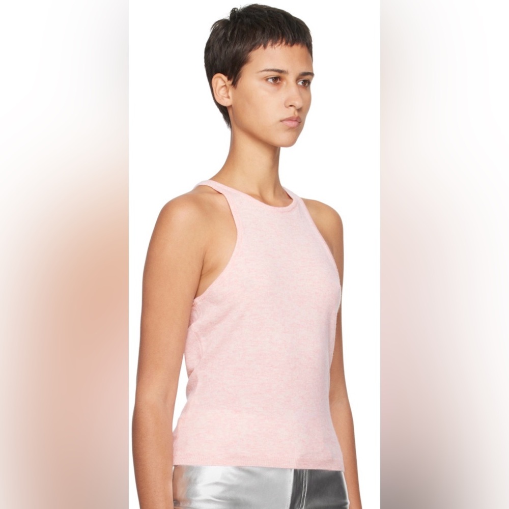 STAUD Ayana Wool Blend Knit Tank Top NWT Pink “Blossom” Size M - Picture 9 of 12
